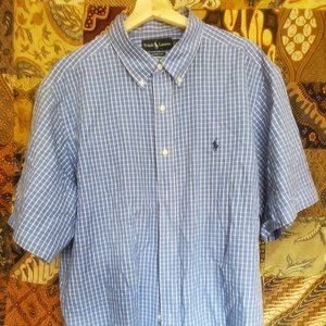 POLO RALPH LAUREN 2XL BUTTON DOWN SHORT SLEEVE SUPERB